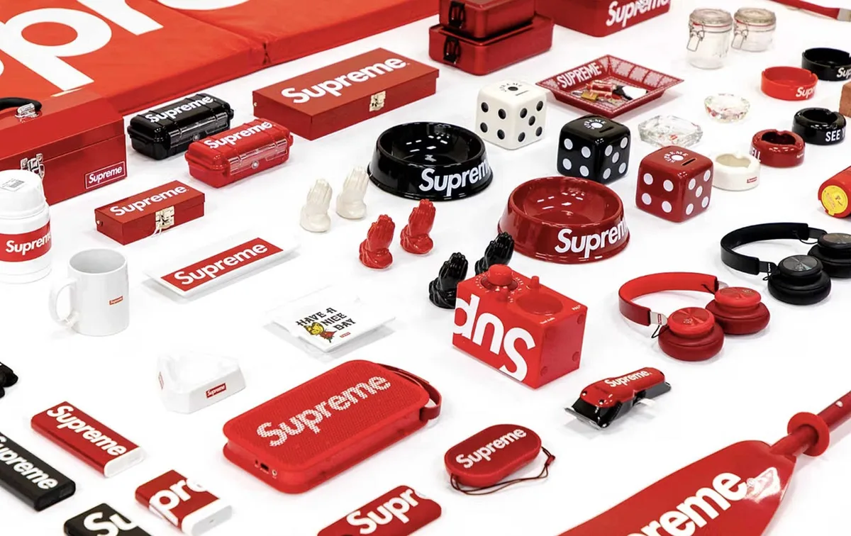 Consistência visual na marca Supreme