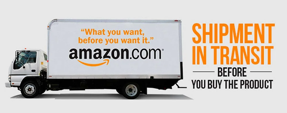 Entrega antecipada da Amazon — Produto em trânsito antes da compra